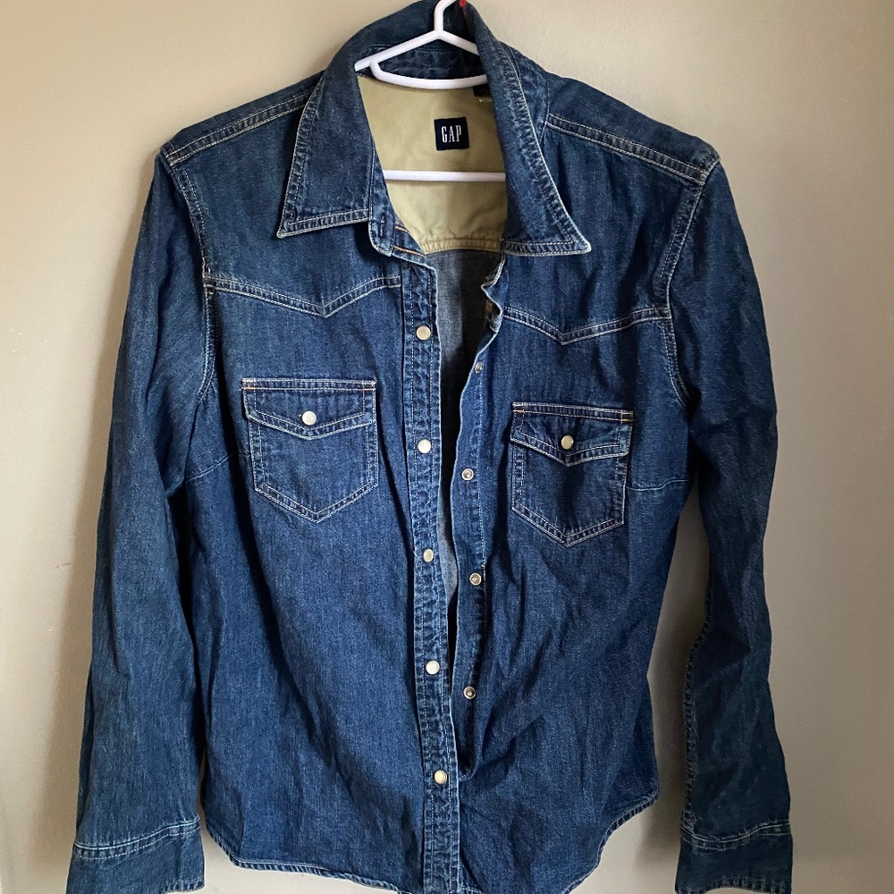 Gap Denim Button Front Shirt